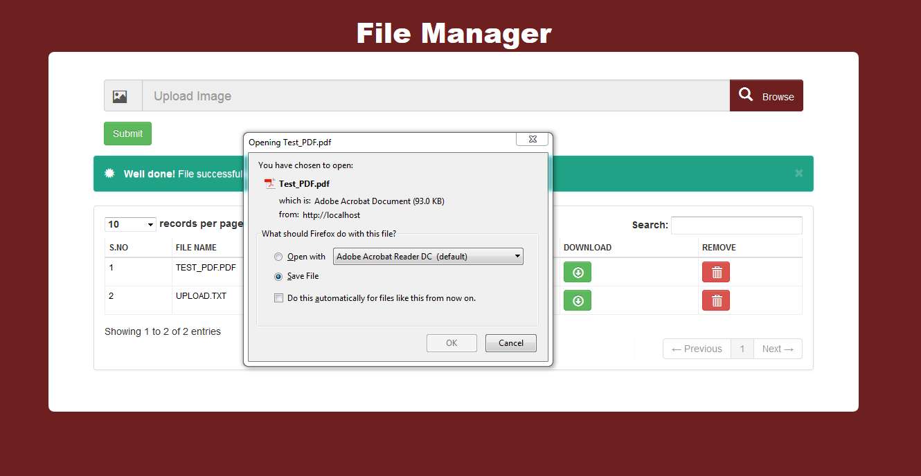 File manager download hack and php
