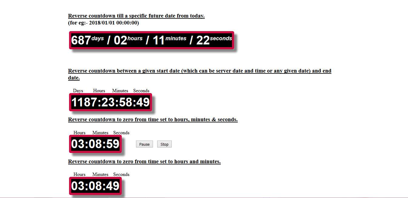 Jquery Countdown timer free scripts for web developers | Hack and