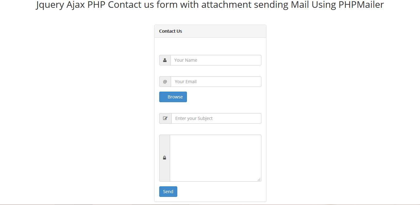 Jquery Ajax contact form hackandphp blog